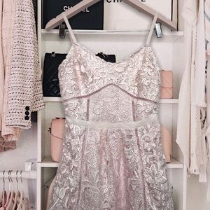 NWT Ted Baker Valens Pink Lace Dress Tie The Knot